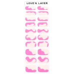 Love'n Layer Abstraction Layers Poppy Pink Nail Sticker (20 Stück)