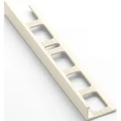 Abschlussleiste "L" Havos Gelbweiß matt, Aluminium pulverbeschichtet Länge 250 cm, Kantenhöhe 8 mm, ALKMSK8250