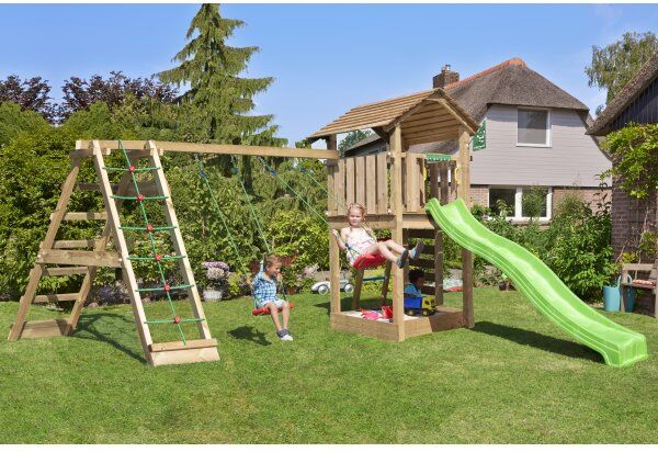 Jungle Gym Cottage 2.1 Legetårn M/climb & Rutsjeb.