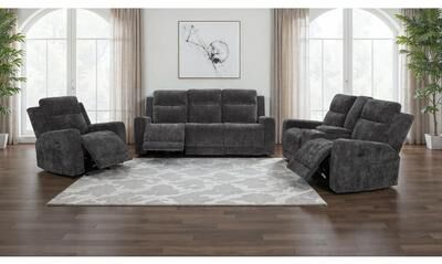 Coaster Kennett Chenille Power Reclining Sofa Set