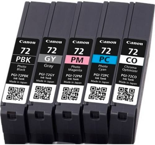 Canon Druckerpatrone PGI-72 Original Kombi-Pack Photo Cyan, Photo Magenta, Photo Schwarz, Grau, Transparent 6403B007
