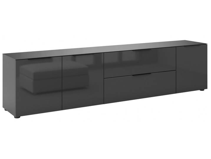 Novel XL-TV-Lowboard STYLE, anthrazit, Holznachbildung