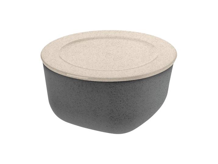 Koziol Saladier avec couvercle Connect thermoplastique biocirculaire 2 L Nature ash grey