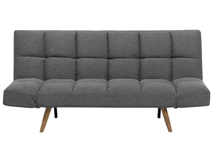 Schlafsofa in skandinavischem Stil klappbar Patchwork dunkelgrau Ingaro