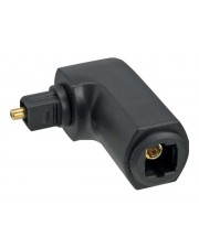 InLine Digitaler Audioadapter optisch TOSLINK W bis S Schwarz 90° Stecker (89900B)