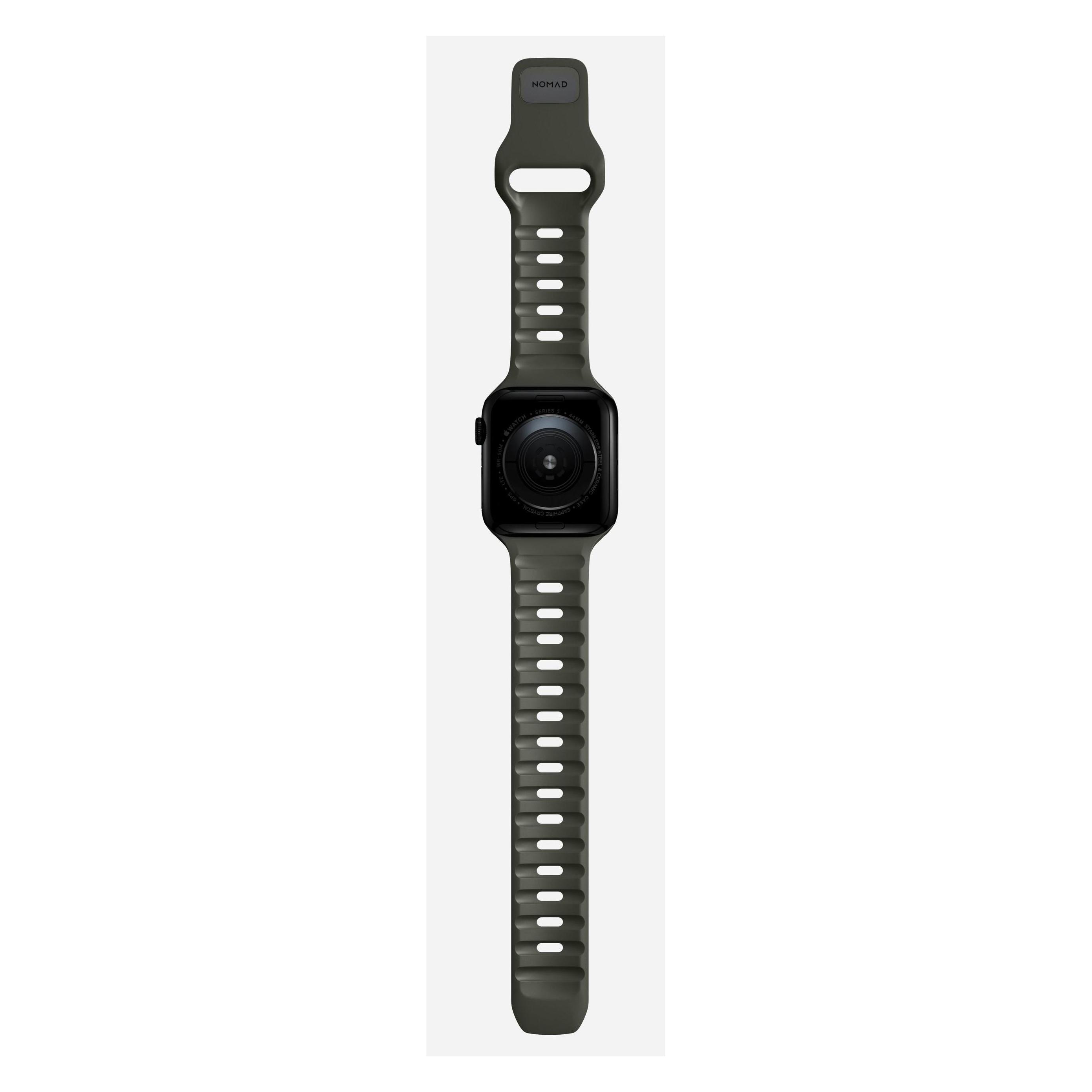 Nomad Sport Strap V2 (42 mm, 44 mm, 45 mm, Gummi, Kautschuk, Rubber) (NM01132585)