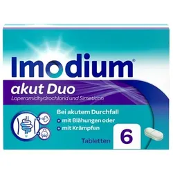 IMODIUM akut Duo 2 mg/125 mg Tabletten 6 St