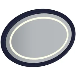 VitrA Valarte LED-Flachspiegel oval Breite 100 cm Stahlblau (Lack),65789 65789