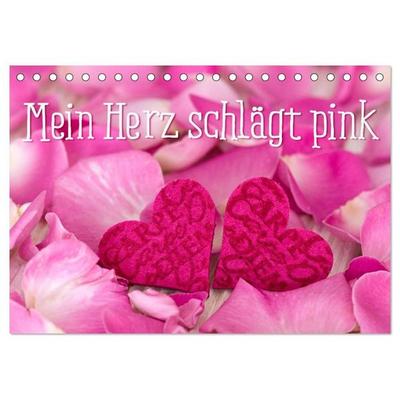 Mein Herz schlägt pink (Tischkalender 2027 DIN A5 quer), CALVENDO Monatskalender