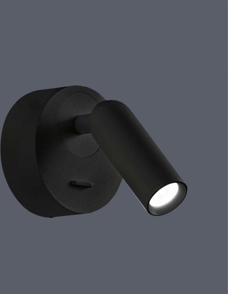 Millumine Applique liseuse led noire Noir 11x9x7cm