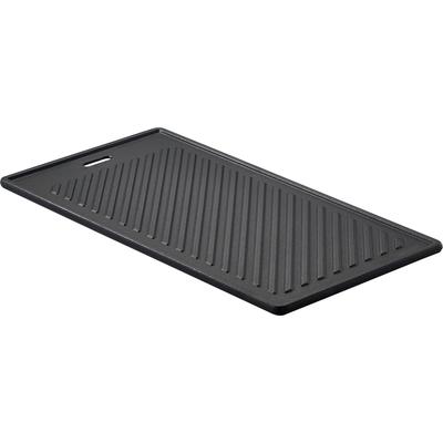 Grillplatte RÖSLE "VIDERO, 25440", schwarz, B:24cm T:45cm, Aluguss, Grillroste, aus Gusseisen, Grillbranding, für alle VIDERO Modelle