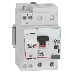 Legrand 415968 DX3 AFDD Brandschutz- schalter Fi/LS C20A 1P+NR 10kA 30mA