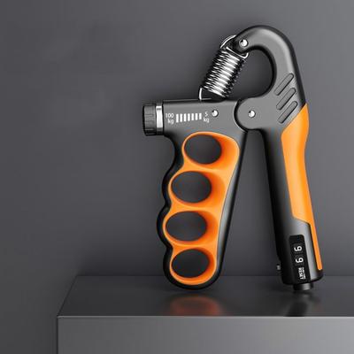 Inspired Deals Adjustable Hand Grip Strengthener With Counter 5 100kg Forearm Trainer mechanical Counter Orange