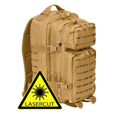 Rucksack BRANDIT "Brandit Accessoires US Cooper Lasercut medium", Gr. onesize, beige (camel), Polyester, Rucksäcke Rucksack