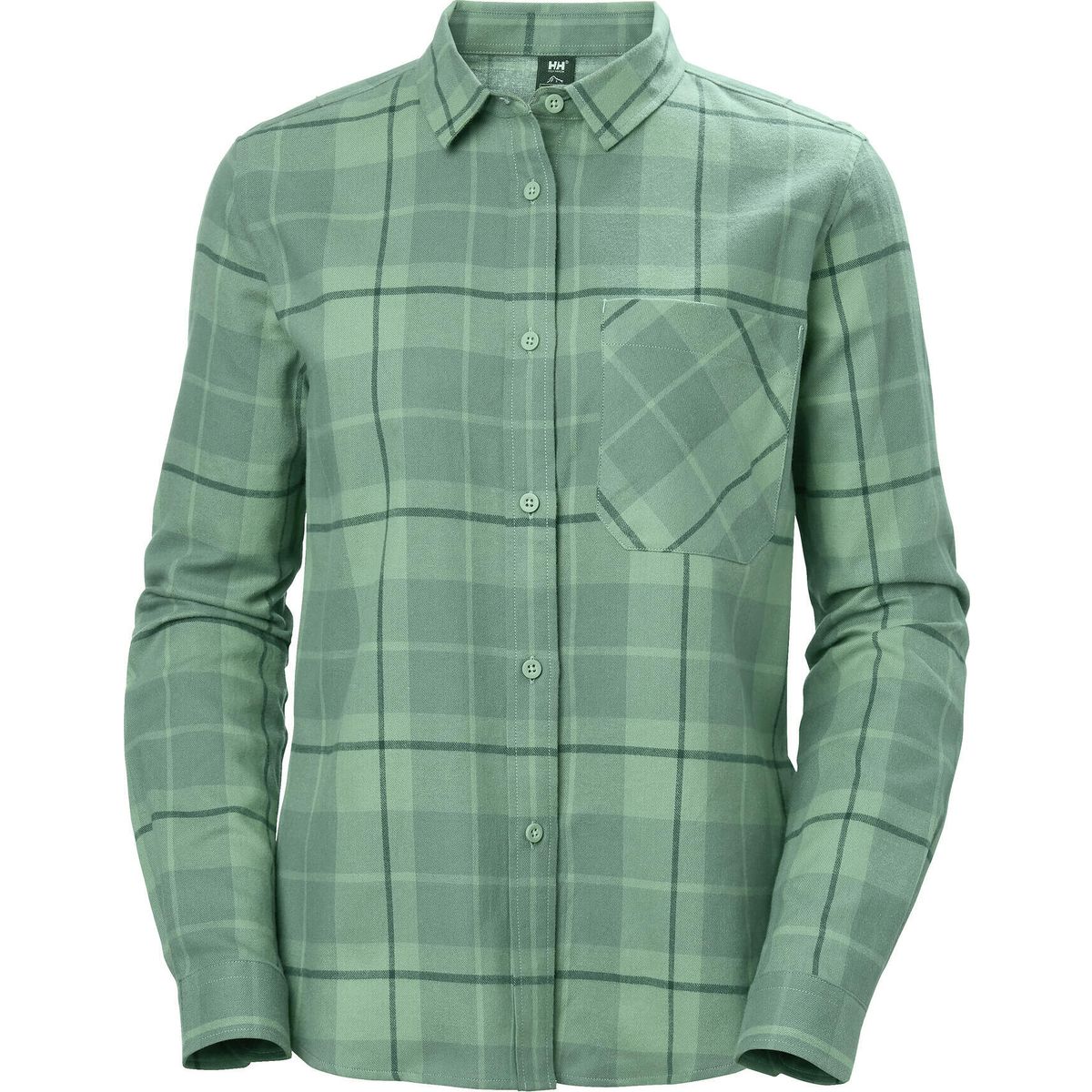 Helly Hansen W Lokka Organic Flannel LS SHT jade 2.0 (406) M 62801_406-M