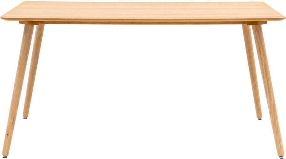 George Oliver Stella Rectangular Wood Top Dining Table with Wood Base Natural