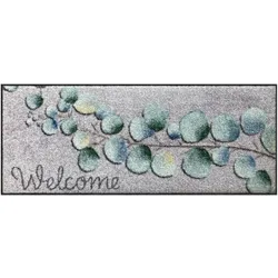 Salonloewe, Fussmatte, Fussmatte Eucalyptus Welcome 30 cm x 75 cm (75 x 30 cm)