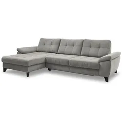 ComfortPlan Ecksofa Imst Cord Grau Grey