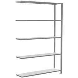 SCHULTE Lagertechnik Erweiterung Fachbodenregal 130x200 cm »MULTIplus150« 30 cm Tiefe 5 Böden verzink grau, 130.6x200x33.6 cm
