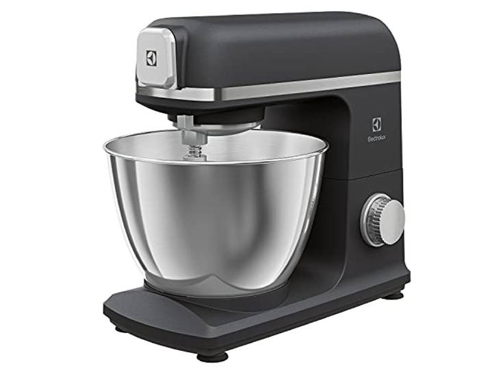 Electrolux E5KM1-4BPT Knetmaschine Create 5 aus Aluminium-Druckguss, 1200 W, 6 Einstellungen, 330 x 245 x 380 mm, Black Pearl