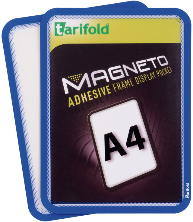 Tarifold Selbstklebende Tasche A4, 2 Stk., nicht permanent, blau