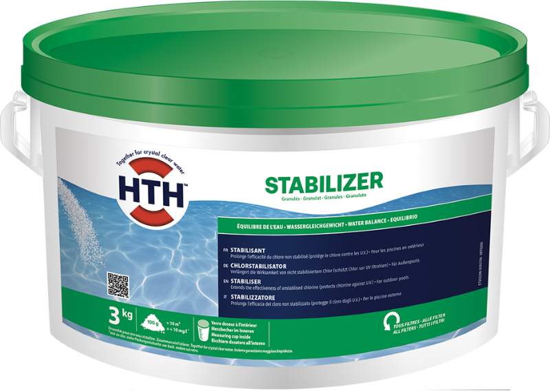 Stabilisant chlore hth® STABILIZER granulés - 3 kg