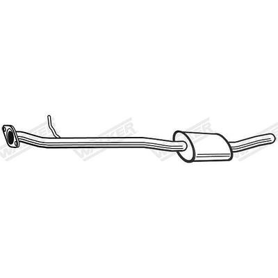Walker Mittelschalldämpfer [Hersteller-Nr. 23741] für Nissan
