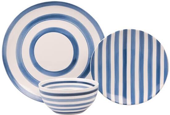 Mary Berry At Home 12 Piece Dinner Set Blue