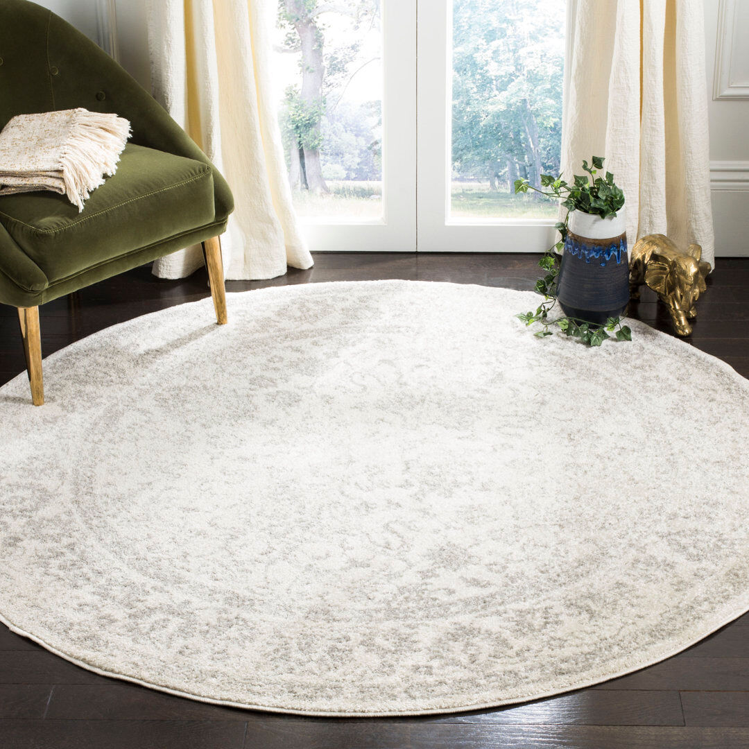 Latitude Vive Stromsburg Floral Area Rug Ivory Round 152 cm