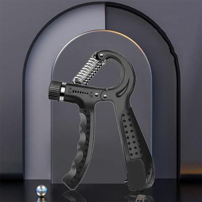 Everyday Crate Adjustable Hand Grip Strength Trainer Durable Hand & Finger Strengthener Rubber Cover Black