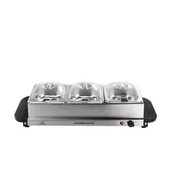 GourmetMaxx Buffetwärmer  16442 , silber , Edelstahl,Acrylglas,Kunststoff , Maße (cm): B: 13 H: 30