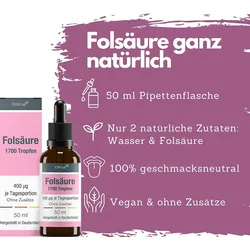 EXVital® Folsäure Tropfen, Vitamin B9, 50 ml