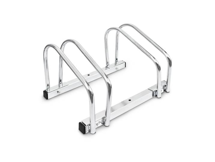 Fahrradständer 2x Boden & Wandmontage Silber