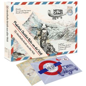Hidden-Games Adventskalender Professor Charlies, Reise um die Welt, gefüllt mit 24 Rätseln