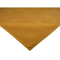XS-MITTELDECKE FarbTon Chenille-Haptik curry-gelb 60/60 cm