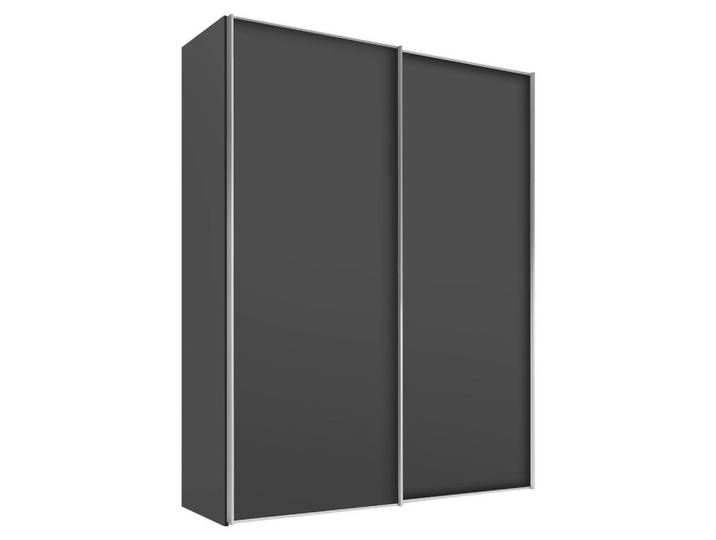 Moderano Schwebetürenschrank Sinfonie Plus, Anthrazit, 4 Fächer, 225x222x68 cm, Goldenes M, BQ - Bündnis für Qualität, Made in Germany, Typenauswahl, Beimöbel erhältlich, umfangreiches Zubehör in verschiedenen Holzarten Größen erhältlich, Schlafzimmer, Kleiderschränke, Schwebetürenschränke