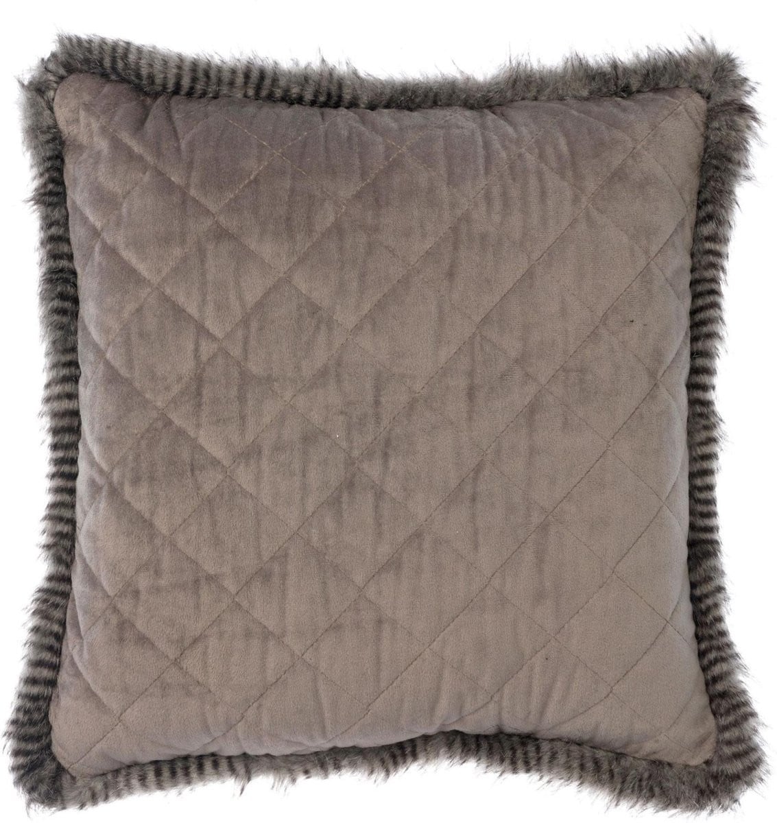 Dutch Decor Kussenhoes Grizzly Antraciet 45x45 cm
