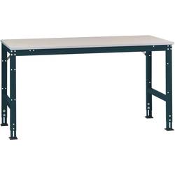 Manuflex AU4187.7016 Arbeits-Grundtisch UNIVERSAL Standard mit Kunststoffplatte, BxTxH = 3000x1000x760-870 mm Anthrazit
