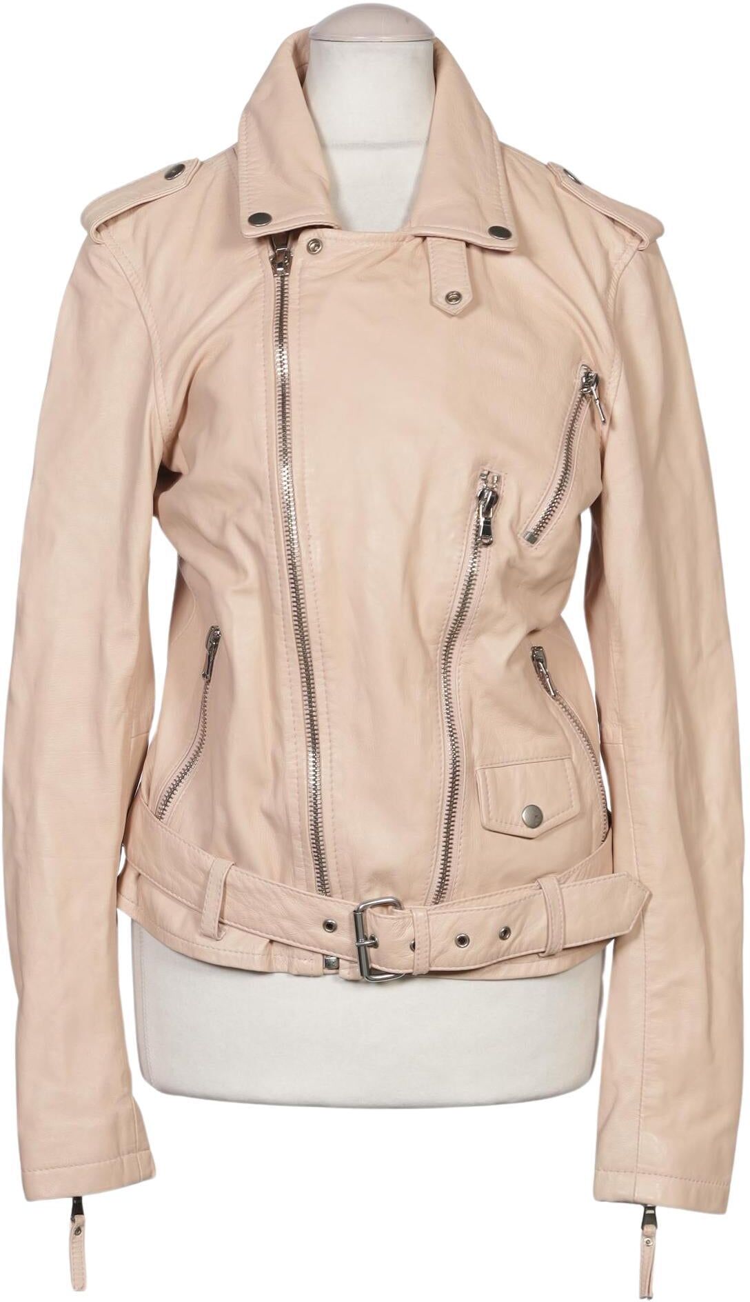 Be Edgy Damen Jacke, Beige, Gr. S, Leder / Synthetik - Second Hand