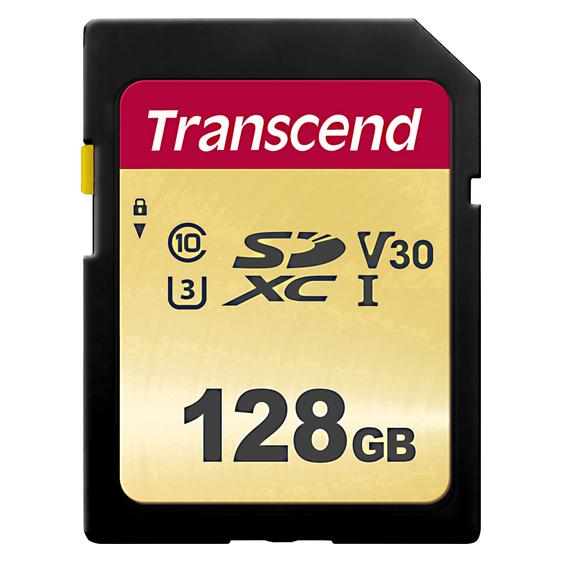 Transcend 128GB UHS-I U3 SD card MLC (128 GB, SDXC, U3, UHS-I) (TS128GSDC500S)
