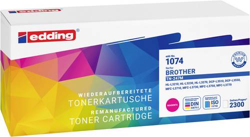 Edding Toner ersetzt Brother TN-247M Kompatibel Magenta 2300 Seiten EDD-1074 18-1074
