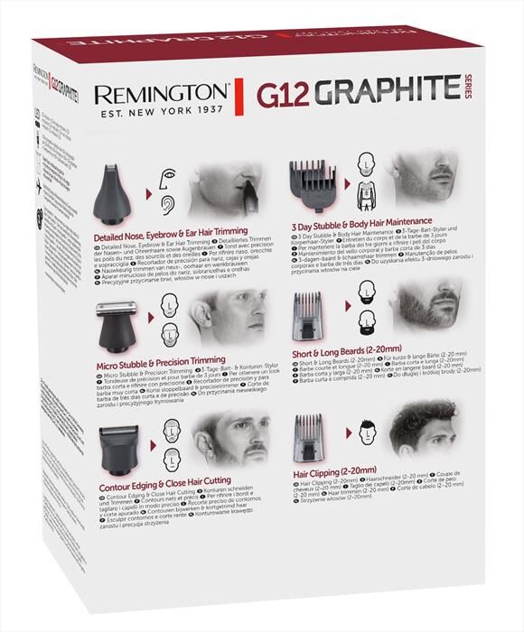 Remington Regolabarba Pg2120-nero/rosso