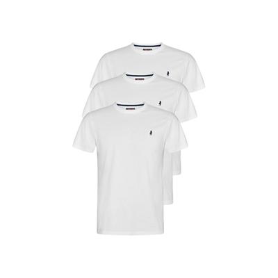 Kurzarmhemd MCS "MCS T-shirt MCOhio", Herren, Gr. S, Normalgrößen, weiß (weiß, weiß, weiß), Obermaterial: 100% Baumwolle, Hemden