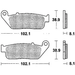 TRW Bremsbelag MCB 598