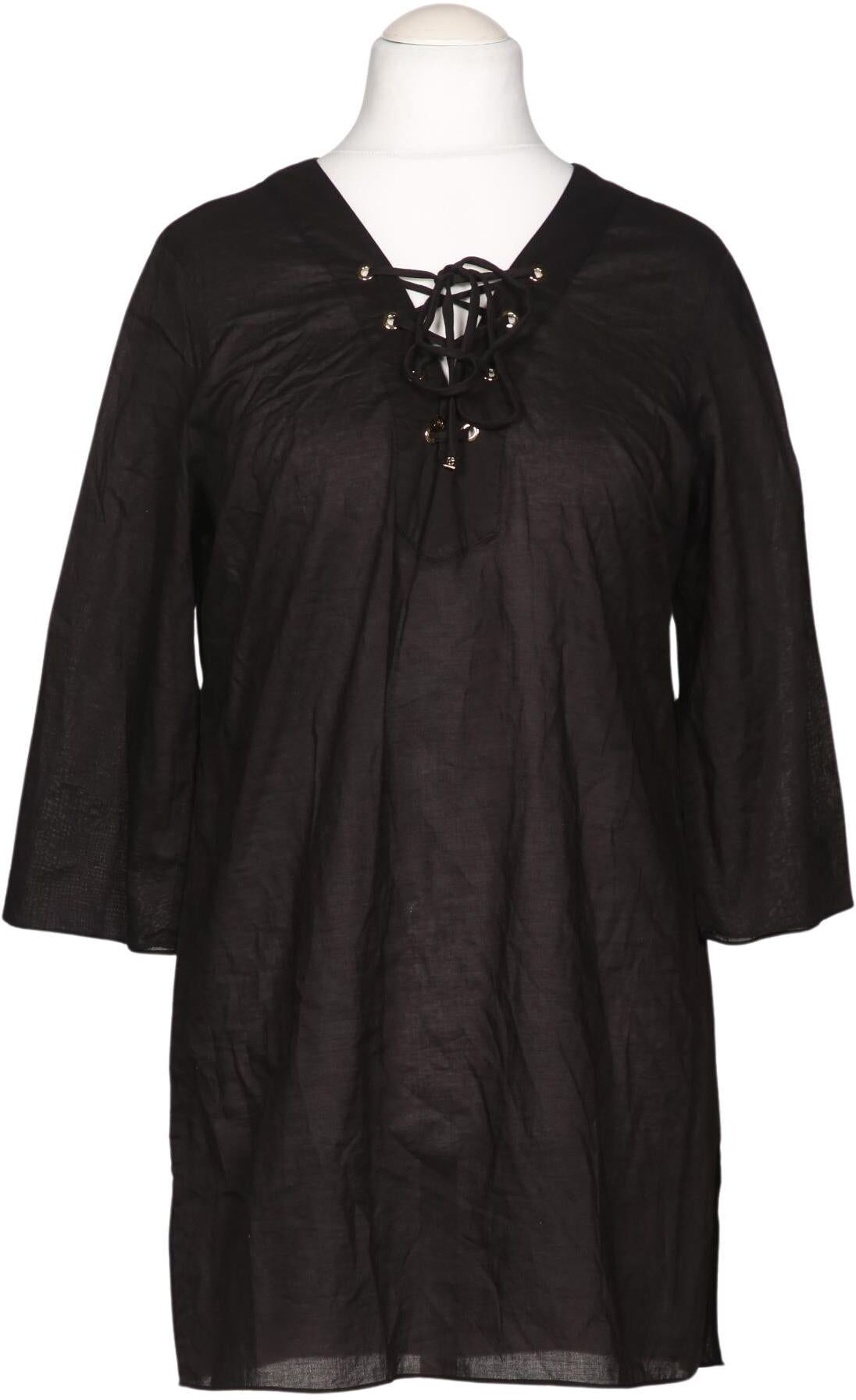 Michael Michael Kors Damen Bluse, Schwarz, Gr. L, Baumwolle - Second Hand