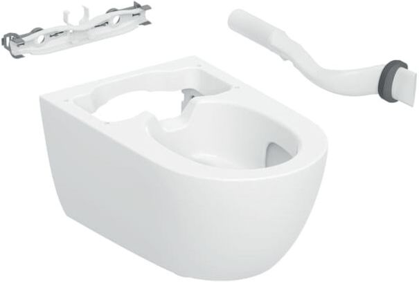 Geberit WC-Keramik für AquaClean Alba 245823011 weiß, Ersatzkeramik, ohne Technik