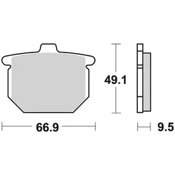 TRW Bremsbelag MCB 54 mit Zulassung