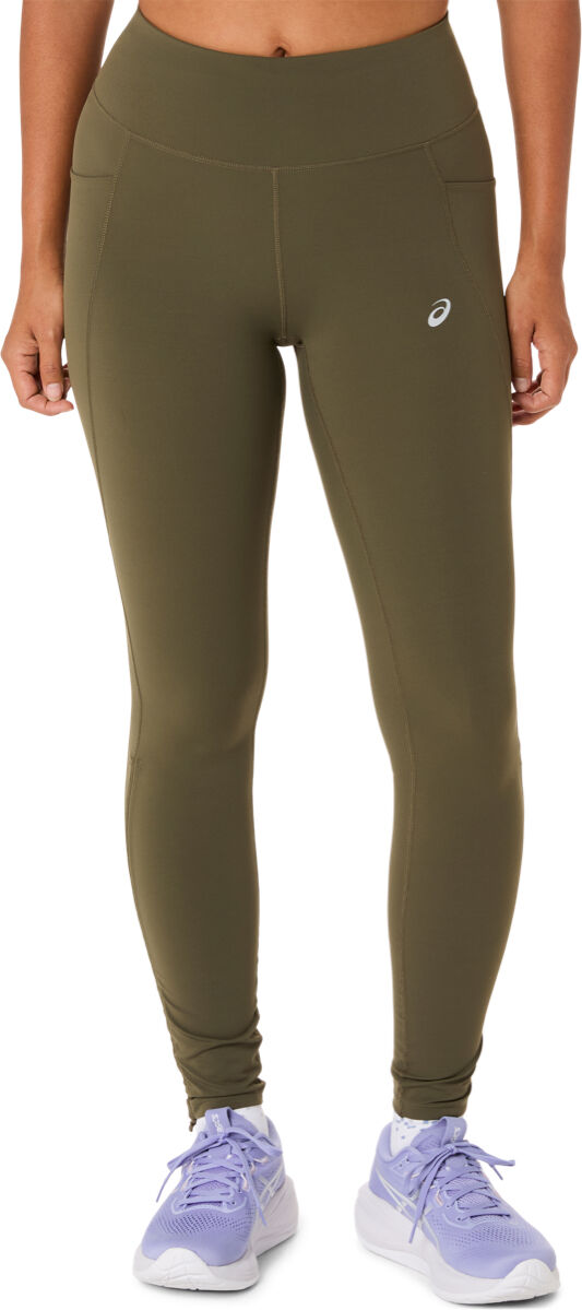 Asics Women's Nagino Run Adjustable Tight Dark Olive XL
