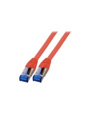 EFB Elektronik EFB-Elektronik Patch-Kabel RJ-45 M bis M 15 cm SFTP CAT 7 Kabel / 6a Anschlüsse halogenfrei geformt Rot (K5525FRT.0,15)