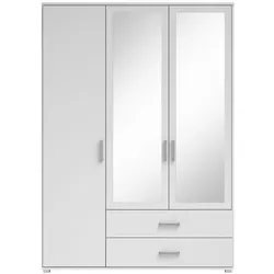 Pol Power Kleiderschrank Ivar 125 x 190 cm Dekor Weiß